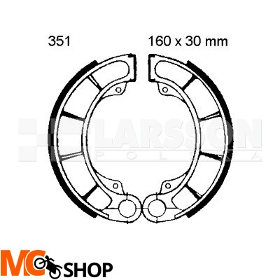 Szczęki hamulcowe komplet EBC 351 4200603 Honda TRX 400, TRX 250