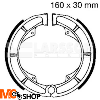 Szczęki hamulcowe komplet EBC 606 4200111 Suzuki LS 650, LT-A 400