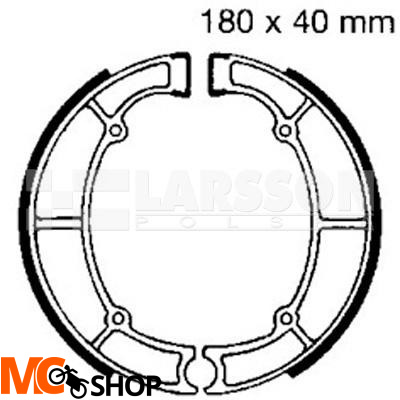 Szczęki hamulcowe komplet EBC 709 4200099 Kawasaki VN 800, Z 550, EN 450