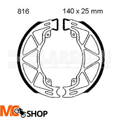 Szczęki hamulcowe komplet EBC 816 4200615 Piaggio/Vespa Liberty, Aprilia Mojito 125