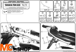 Stelaż centralny Givi 336F do TDM 850 (96 > 01)