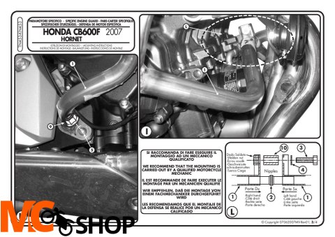 Givi TN453 Gmole Honda CB600 Hornet