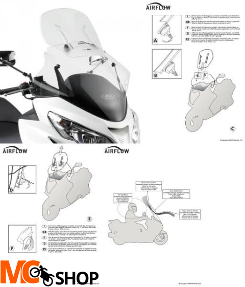 GIVI AF266 SZYBA SUZUKI BURGMAN 400 (06-16)