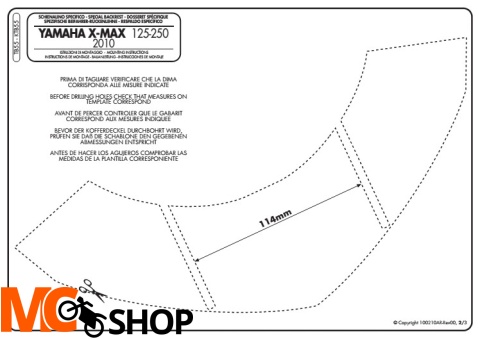 GIVI TB55 OPARCIE YAMAHA X-MAX 125-250