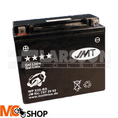 Akumulator żelowy JMT YTX20-BS (WPX20-BS) 1100309 Harley Davidson FXSTC 1340