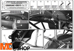 Kappa KL447 Stelaż boczny Kawasaki Versys 650 (06 > 09)
