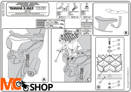 Kappa KR3700 Stelaż Yamaha X-MAX 125-250 (10-13)