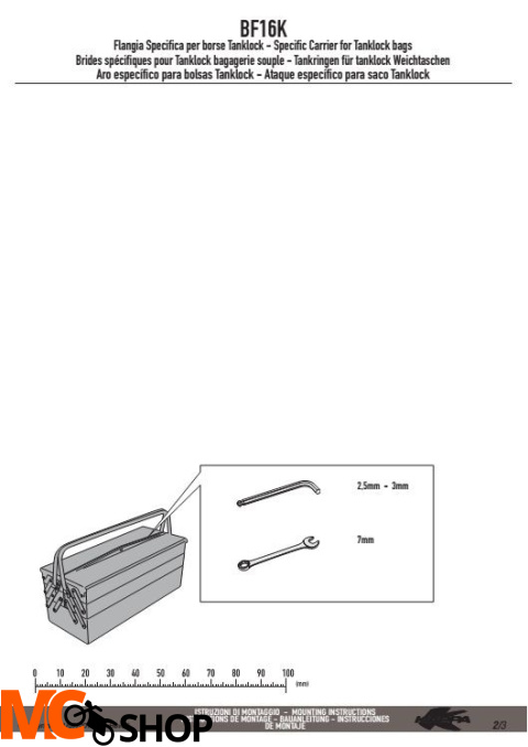 Kappa BF16K Pierścień mocujący tanklock BMW