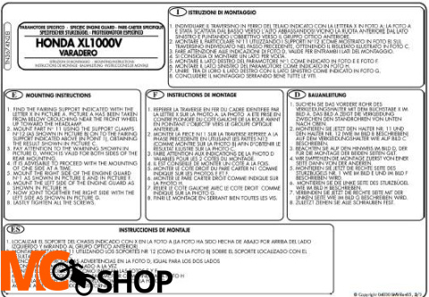 Kappa KN28 Gmole Honda Xl 1000V Varadero / Abs (03 > 0