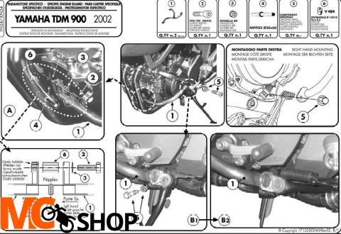 Kappa KN34 Gmole Yamaha Tdm 900 (02 > 09)