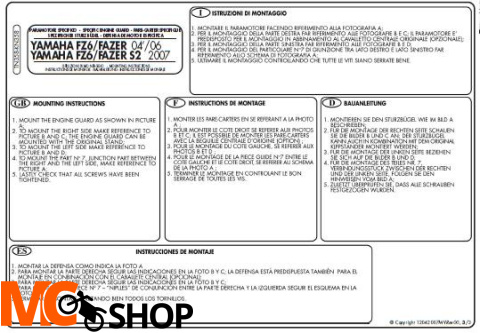 Kappa KN358 GMOLE Yamaha FZ6 / FZ6 Fazer / S2