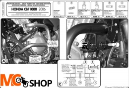 Kappa KN452 Gmole HONDA CBF 1000 / ABS (06 > 09)