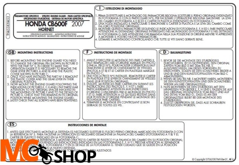 Kappa KN453 Gmole Honda CB600 Hornet