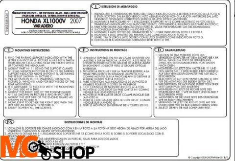 Kappa KN454 Osłony Silnika Honda Xl 1000V Varadero / Abs 07