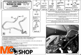 Kappa KN46 Osłony Silnika Suzuki Klv 1000 (04 > 09)