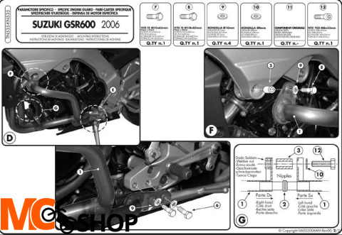 Kappa KN535 GMOLE GSR 600 (06 > 11)