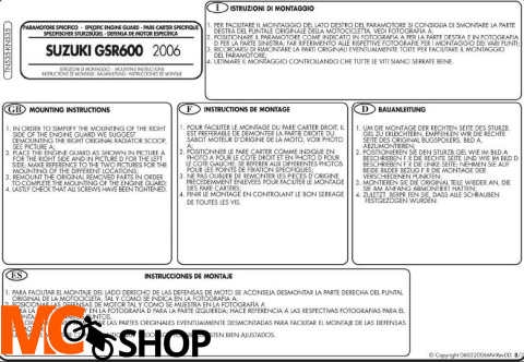 Kappa KN535 GMOLE GSR 600 (06 > 11)