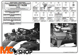 Kappa KZ359 Stelaż centralny Yamaha FZ1 Fazer 1000 (06