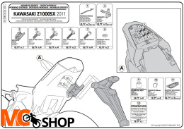 Kappa KZ4100 Stelaż centralny Kawasaki Z 1000 Sx (11)