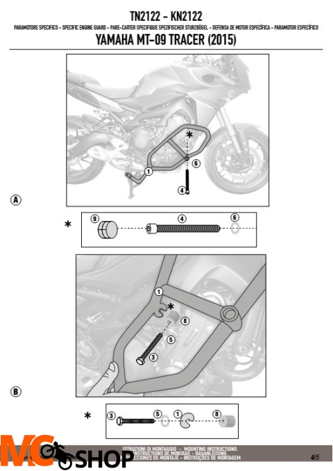 Kappa KN2122 Gmole YAMAHA MT-09 (15-16)