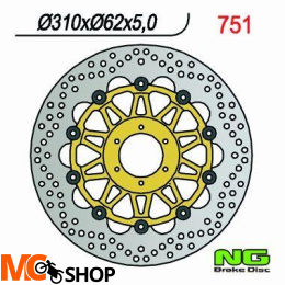 NG TARCZA HAMULCA PRZÓD HONDA CBR 900 98-99 NG751