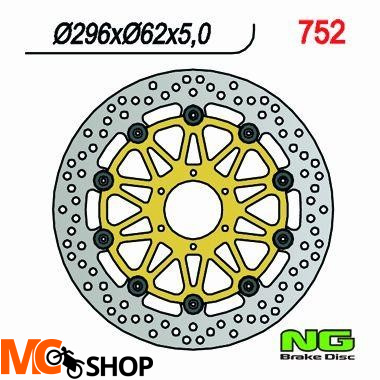 NG TARCZA HAMULCA PRZÓD HONDA XL1000V NG752