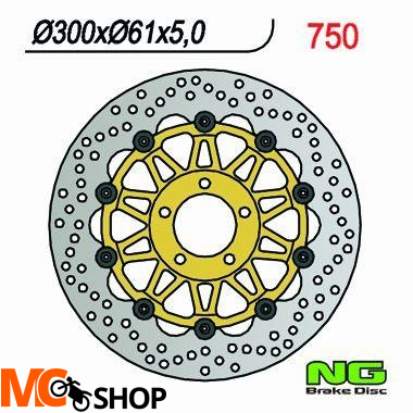 NG TARCZA HAMULCA PRZÓD KAWASAKI ZX6R NG750