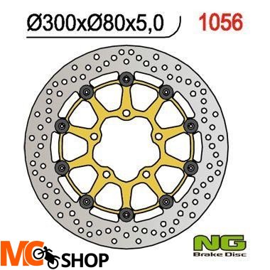 NG TARCZA HAMULCA PRZÓD KAWASAKI ZX6/10R, ER 650 NG1056