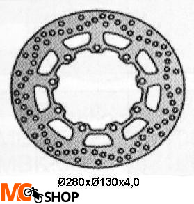 NG TARCZA HAMULCA PRZÓD KAWASAKI KLR 650 NG694