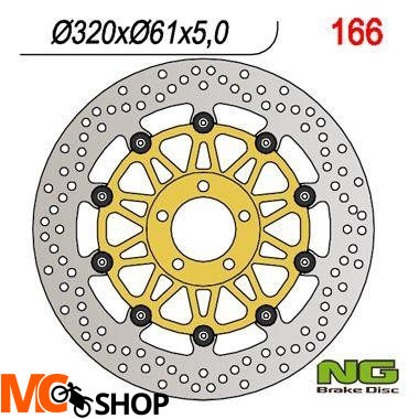 NG TARCZA HAMULCA PRZÓD KAWASAKI ZX/ZZR/VN NG166