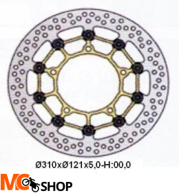 NG TARCZA HAMULCA PRZÓD SUZUKI DL/GSF/GSX/GSXR 1300/B-KING/ M 1800 NG1104