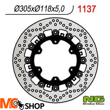 NG TARCZA HAMULCOWA PRZÓD BMW K100/K1100/R850/R1100 NG1137