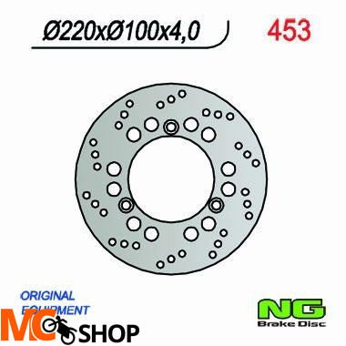 NG TARCZA HAMULCOWA PRZÓD SUZUKI BURGMAN 125/250 02-05 NG453