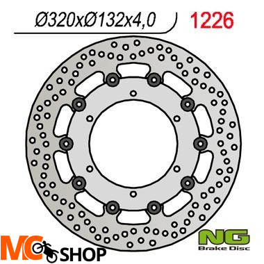 NG TARCZA HAMULCOWA PRZÓD YAMAHA XT660 X NG1226