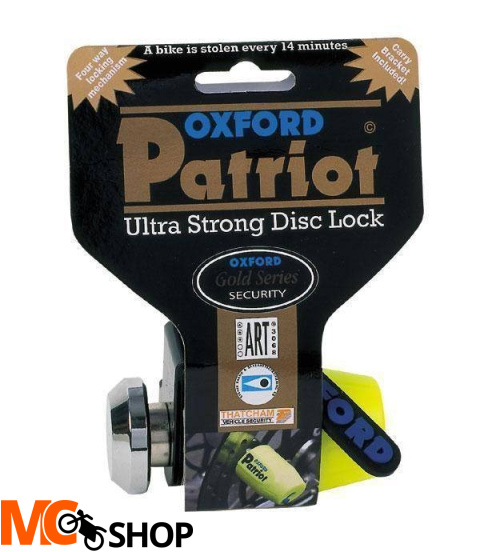 OXFORD BLOKADA TARCZY HAMULCOWEJ PATRIOT KOLOR ŻÓŁTY OF40