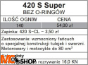 SFR 420S-140 ŁAŃCUCH (140 OGNIW) BEZ O-RINGÓW