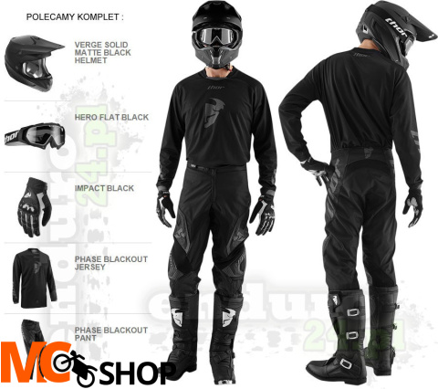 Bluza męska THOR PHASE BLACKOUT enduro cross atv quad
