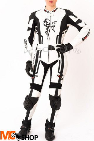 Kombinezon 2 częściowy damski TSCHUL 187 biało-czarny