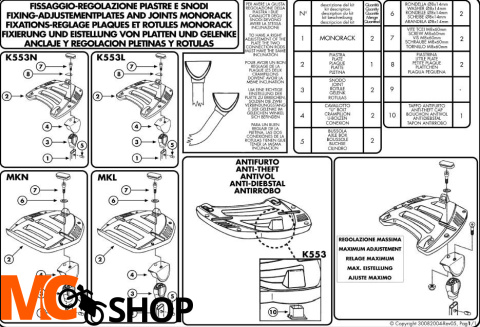 Kappa MKN płyta pod kufer MONOLOCK metalowa
