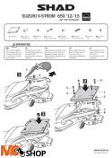 STELAŻ SHAD KSHS0VS62ST SUZUKI VSTROM 650 - 12/16