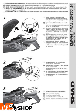 STELAŻ SHAD KSHY0XM20ST YAMAHA X-MAX 125 250 - 10/13