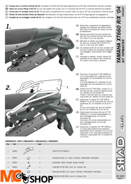 STELAŻ SHAD KSHY0XT64ST YAMAHA XT660 R - 04/16