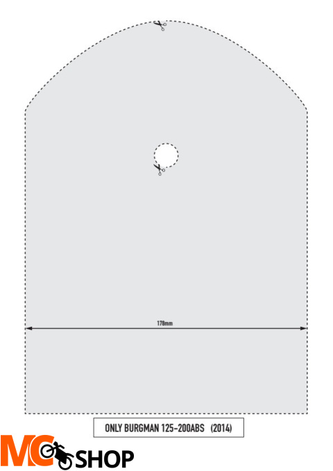 GIVI TB3106 OPARCIE PASAŻERA SUZUKI BURGMAN 125-200 K7-K8-K9-L0-L1-L2-L3