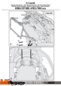 GIVI PL1144CAM stelaż boczny OUTBACK Africa Twin