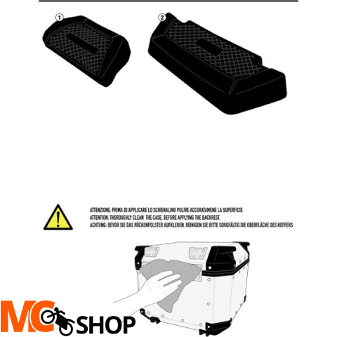 KAPPA K637 OPARCIE DO KUFRA KVE42A K-VENTURE