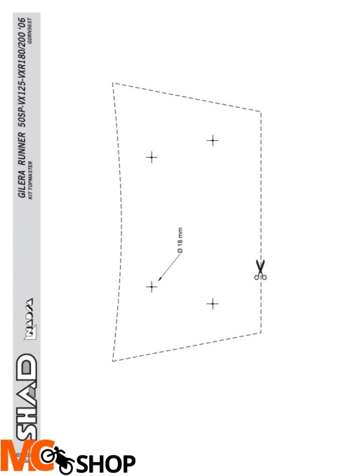SHAD STELAŻ KUFRA TYŁ DO GILERA RUNNER