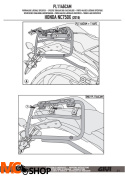 GIVI PL1146CAM stelaż boczny OUTBACK do NC750 (16-17)