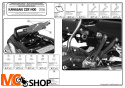 GIVI PLX446 stelaż boczny v35 ZZR 1400 /ZX 14 (06 > 11)