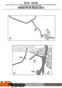 GIVI TE2122 STELAŻ SAKW 3D600 YAMAHA MT-09 TRACER 15 
