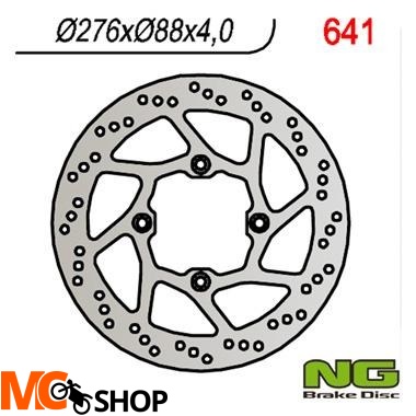 NG641 TARCZA HAMULCOWA HONDA XL 125 V VARADERO 01-12 (276X88X4)